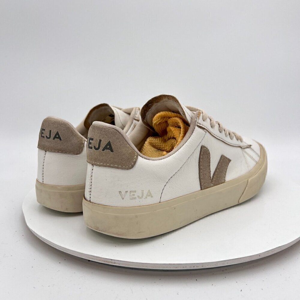Veja Campo Chromefree Women Size 8 White Natural Leather Low Top Training Shoes - Picture 5 of 15